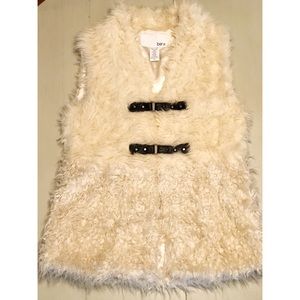 Cream Faux Fur Vest
